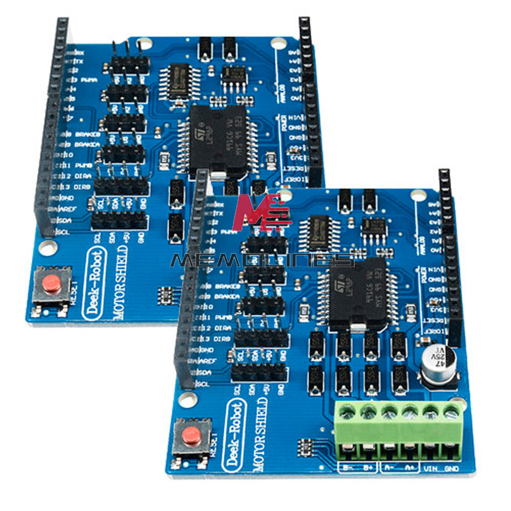 L298P Shield R3 DC Motor Driver Module 2A H-Bridge 2-way For