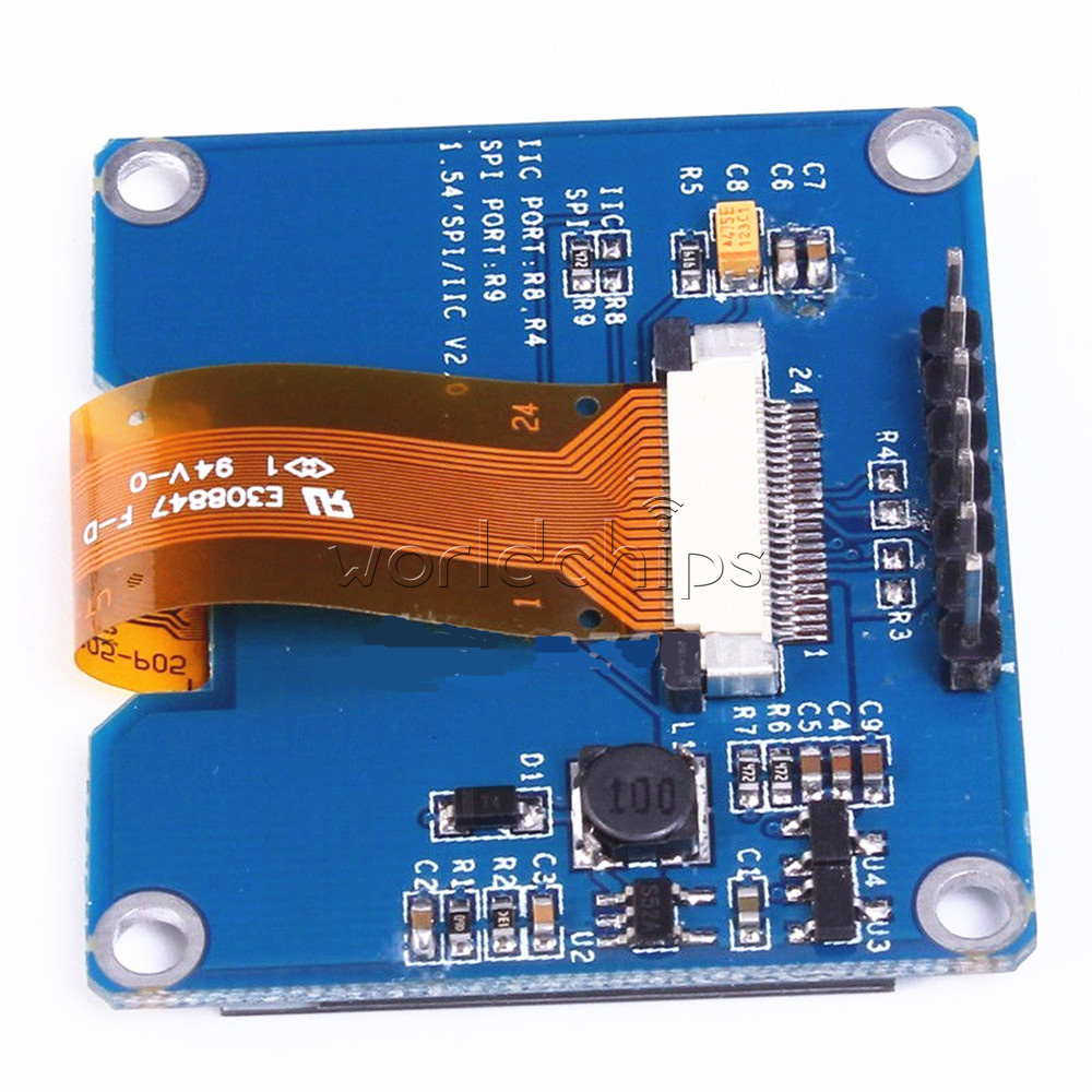 White 1.54/" inch OLED Display Module SSD1309 SSD1306 SPI Port 128x64 3.3V-5V