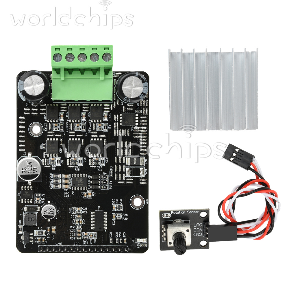 DC 6-80V BLDC 3-Phase DC Brushless Motor Controller 1600W 50A PWM