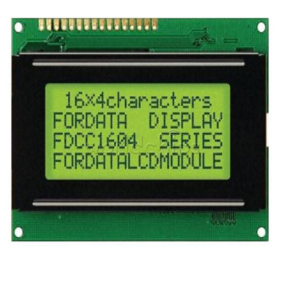 1PCS LCD 16x4 1604 Character LCD Display Module LCM Yellow Blacklight 5V