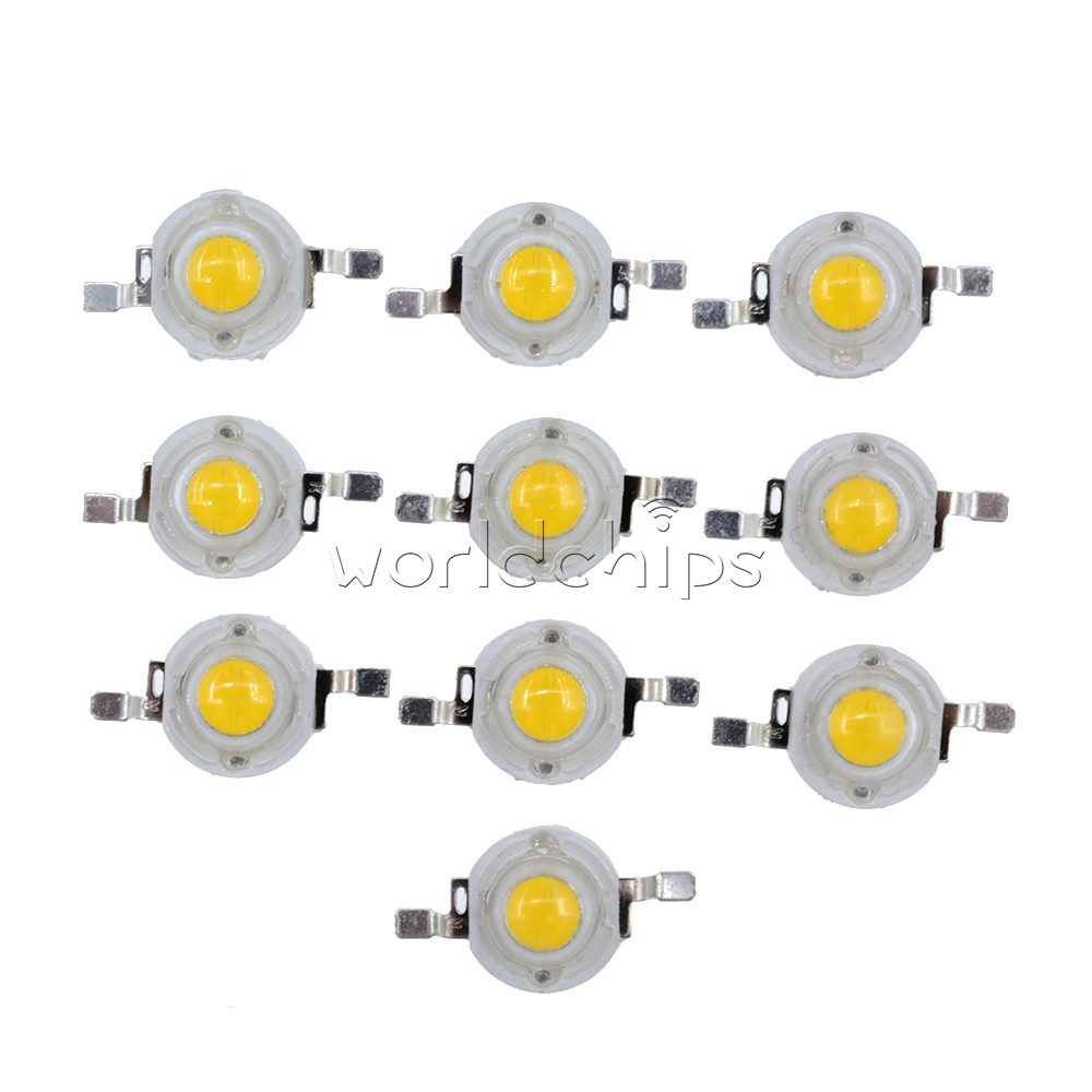 50PCS 1W Led Chip 100-110LM Pure White High Power LED Beads