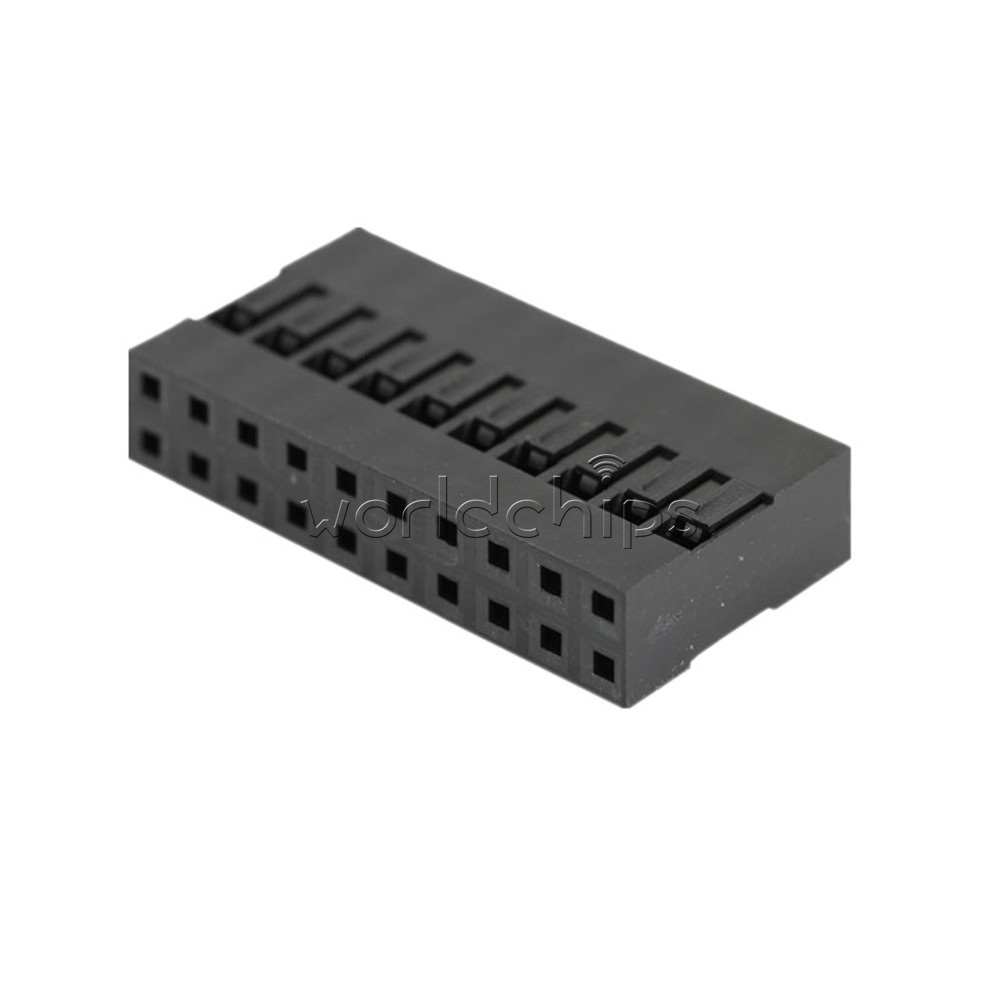 50PCS Dupont Connector Housing Female Connector 2.54mm Double Row 2x10Pin 20Pin