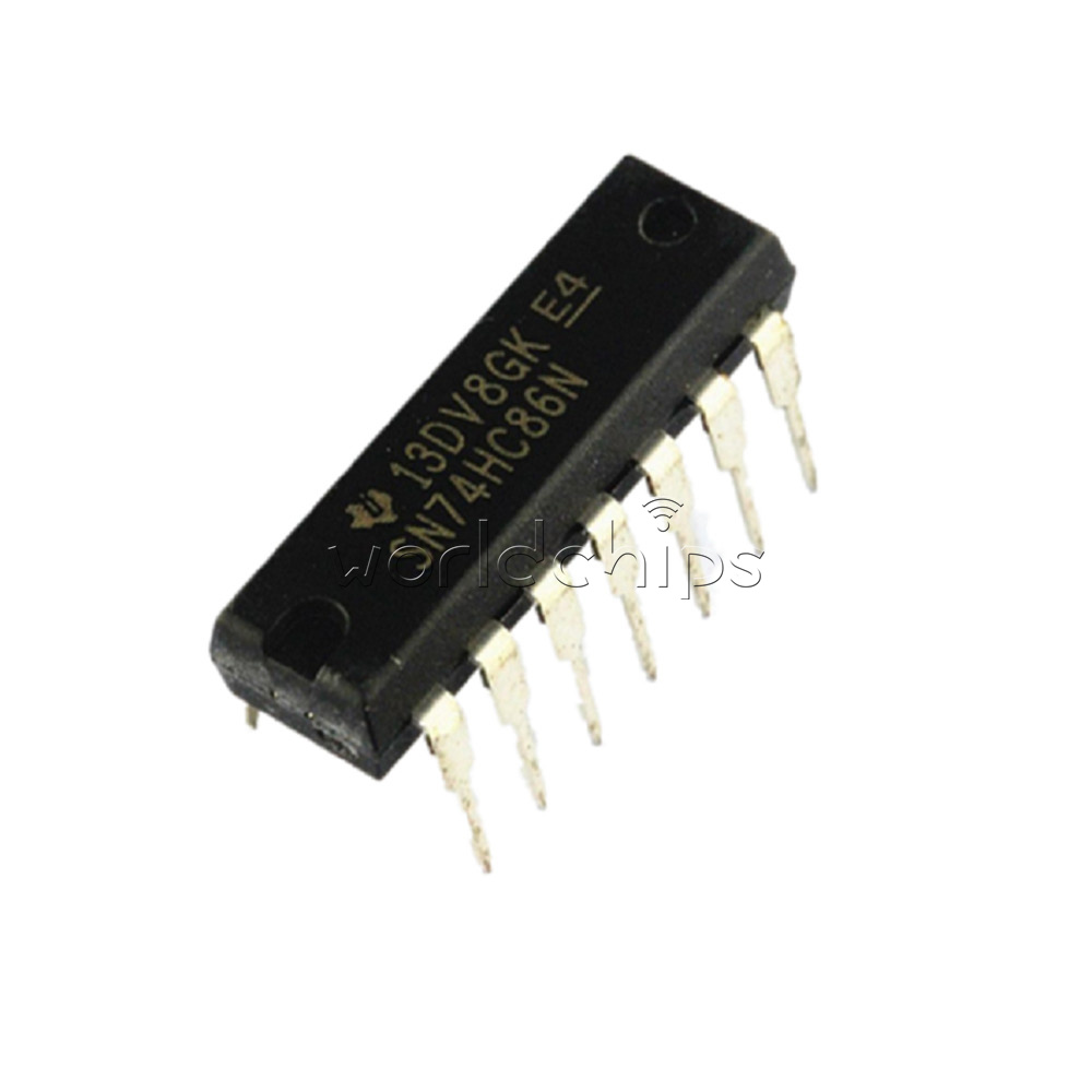 10PCS SN74HC86N 74HC86N 74HC86 DIP-14 IC TI