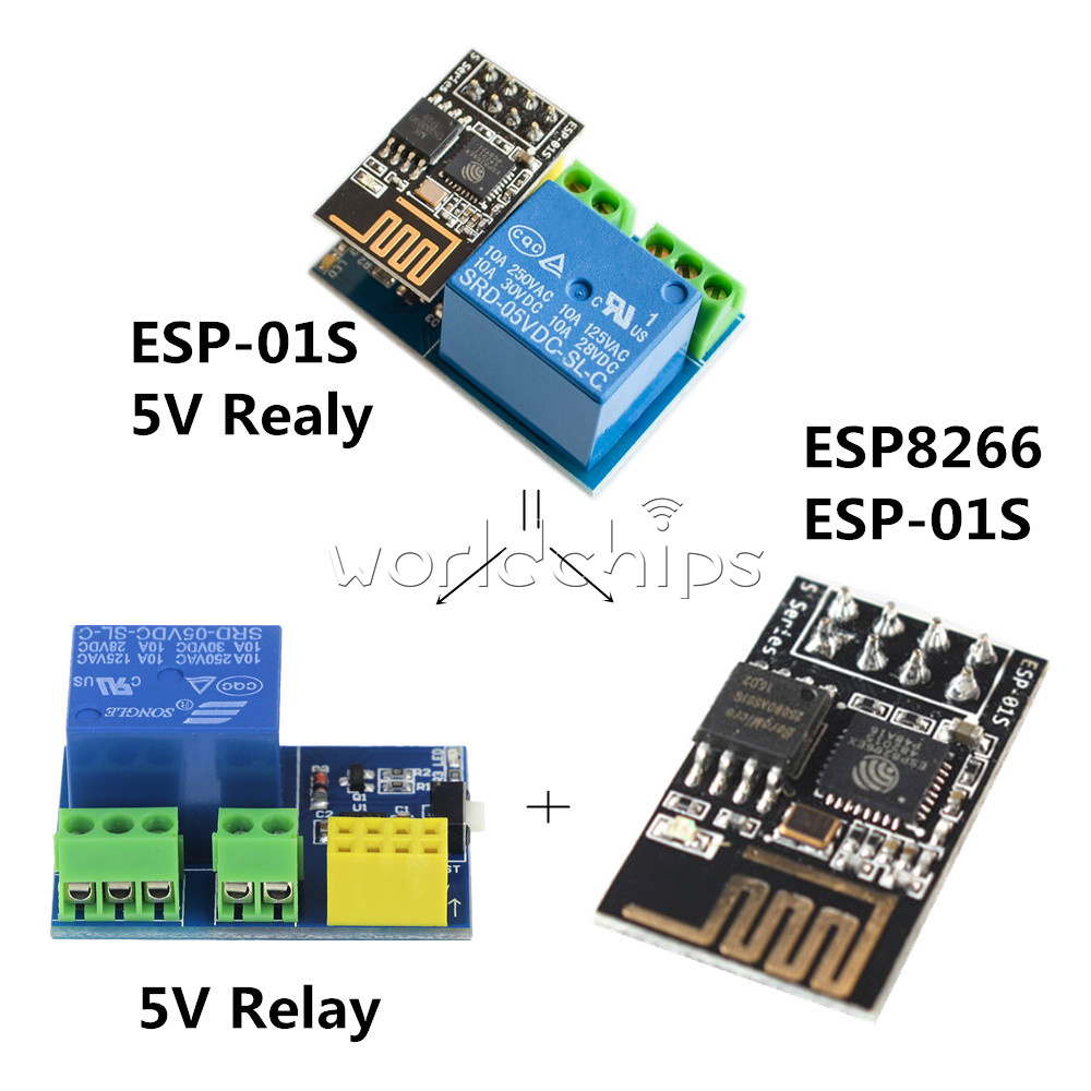 ESP8266 ESP-01S for TOI APP Controller Smart Home DIY 5V Wifi Relay Module