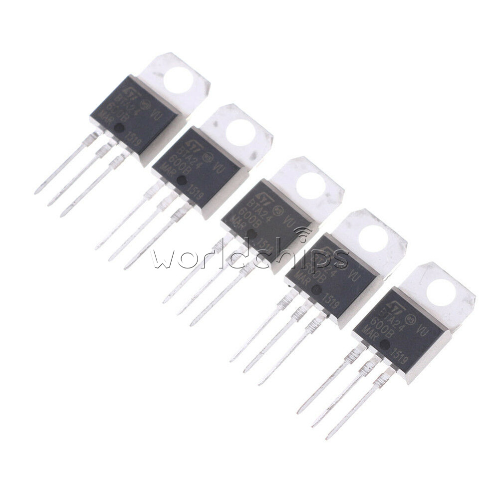 5PCS BTA24-600B BTA24 TRIAC 600V 25A TO-220AB NEW
