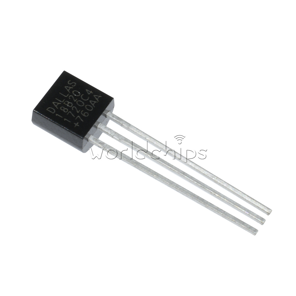 50Pcs DALLAS 18B20 DS18B20 TO-92 Wire Digital Thermometer Temperature ...