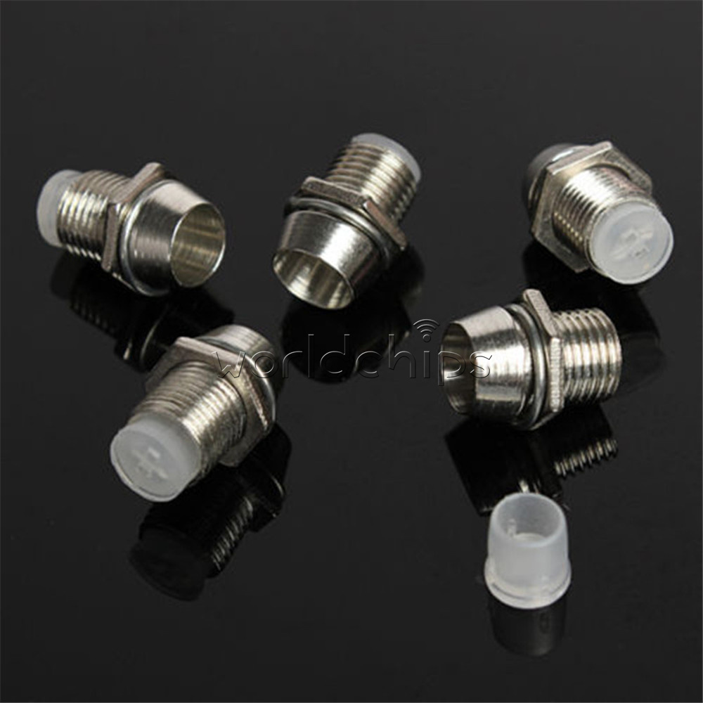 New 50 Pcs 5mm Chrome Metal LED Bezel Plastic Holder Panel Display Silver KPV
