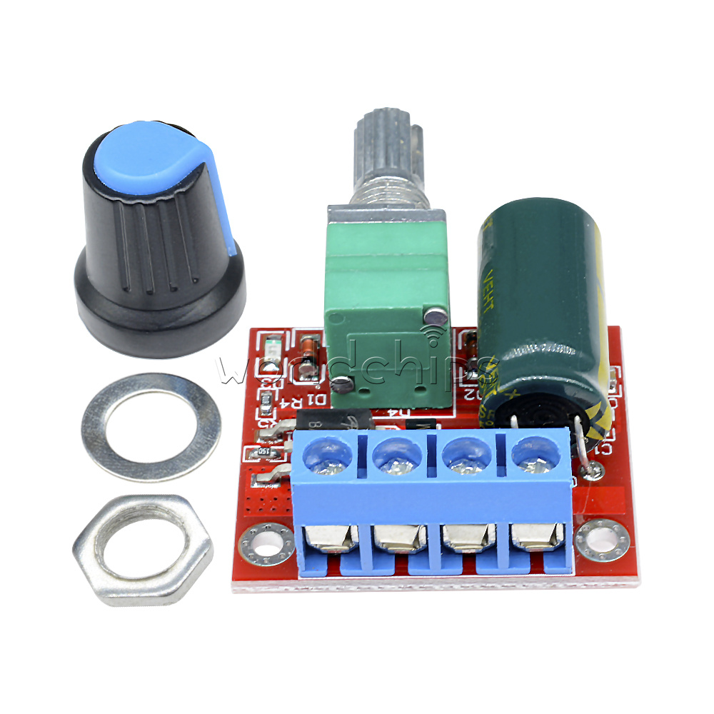 4.5V~35V 5V 6V 12V 24V 5A Mini PWM DC Motor Speed Controller Switch LED Dimmer