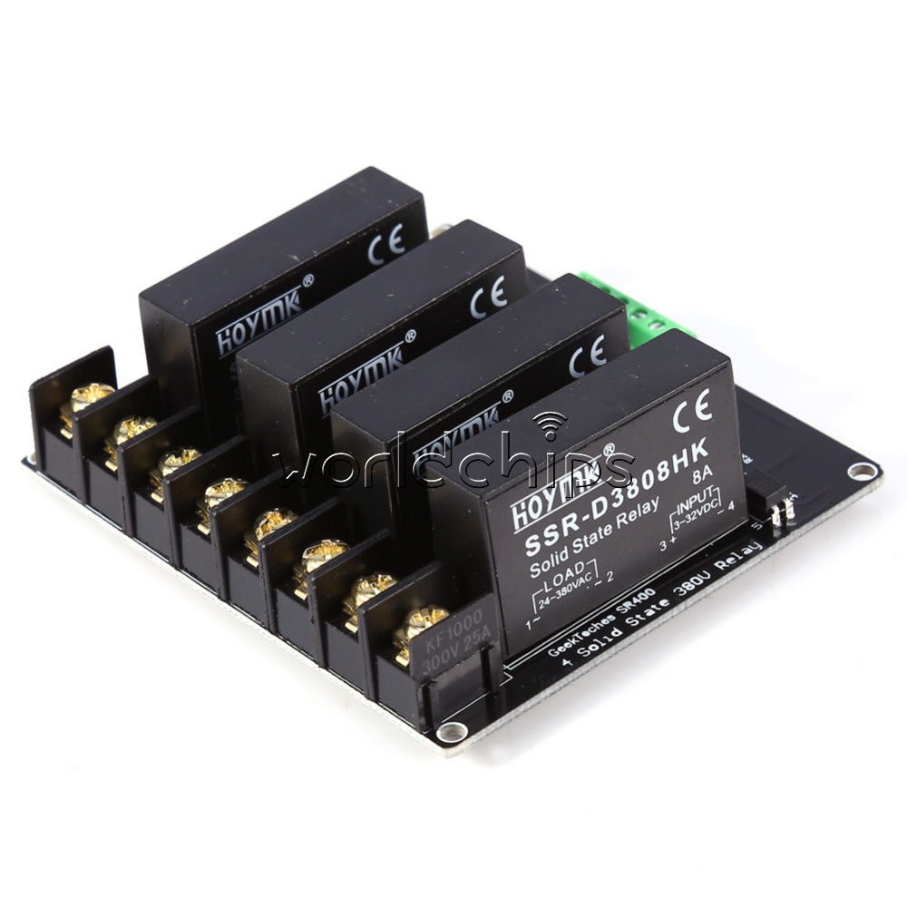 1/2/4 Channel 380V 8A Solid State Relay Board SSR Switch Controller Arduino