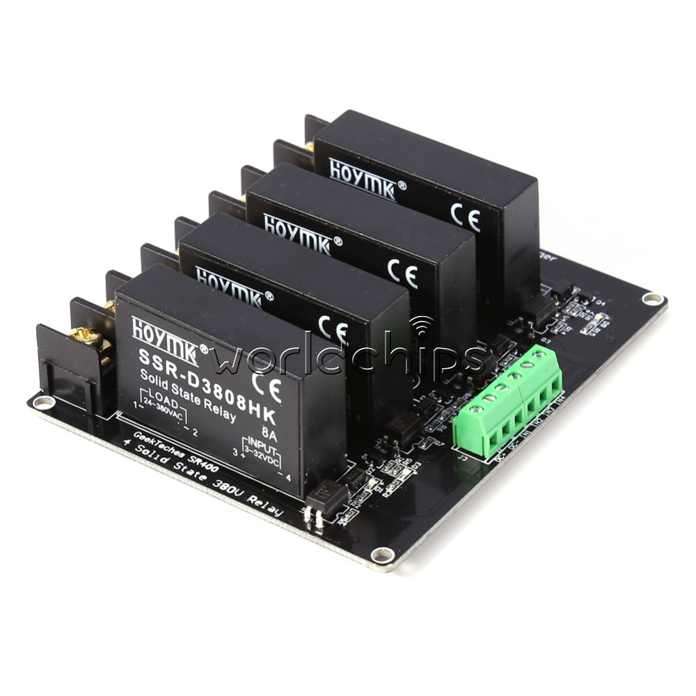 1/2/4 Channel 380V 8A Solid State Relay Board SSR Switch Controller Arduino