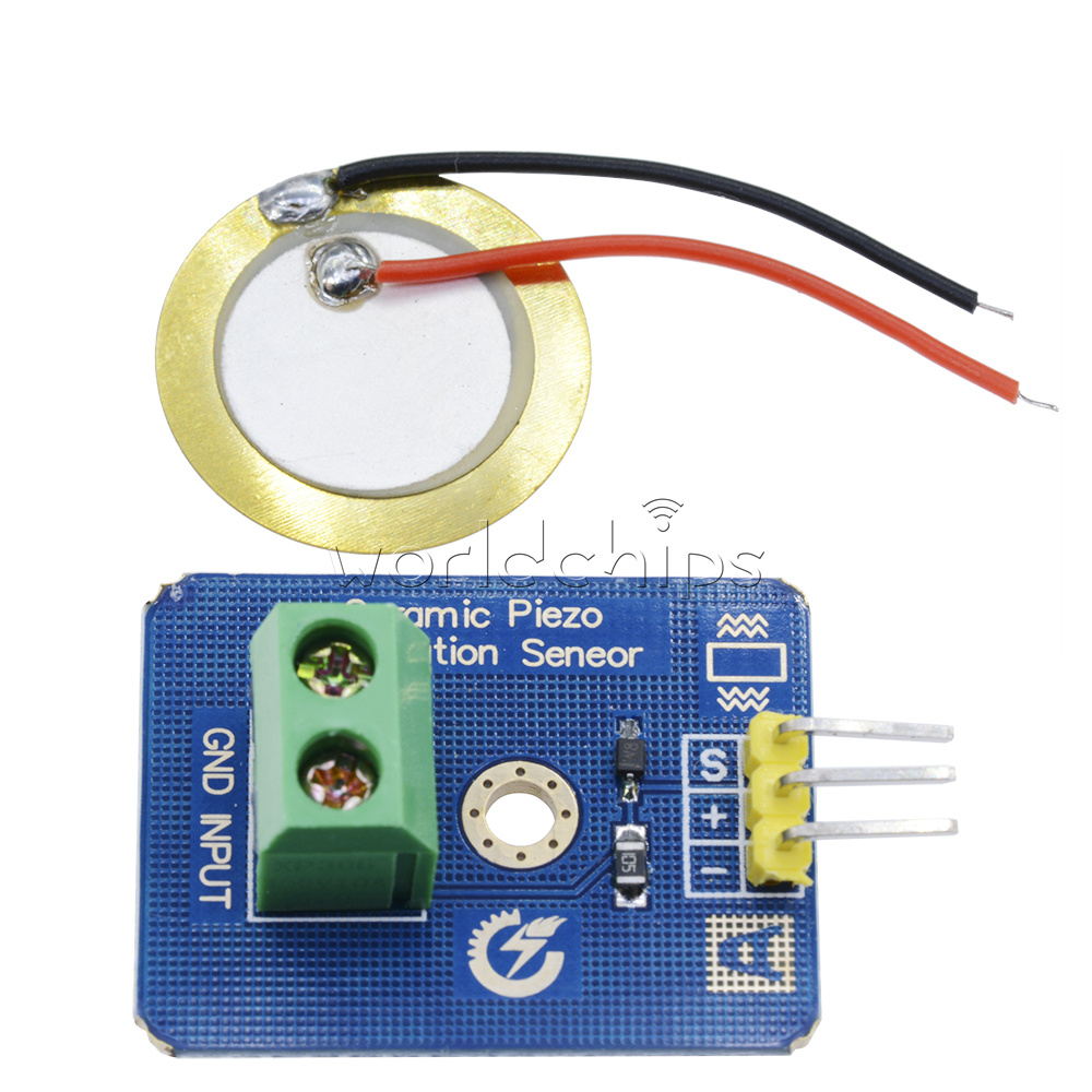 Drum Piezo Ceramic Vibration Sensor Analog For Arduino Uno Rev3
