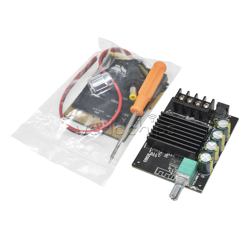 TPA3116 Mini HIFI AUX Bluetooth Digital Amplifier Board – 2x100W High Power, Filtered Sound, Unbranded