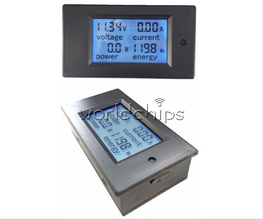 100A Lcd Digital Volt Voltage Watt Current Power Meter Ammeter Voltmeter KWCA 