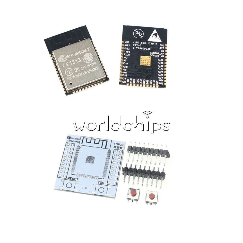 New Espressif ESP-WROOM-32 original ESP32 IoT Wifi Wlan BLE Module+Adapter Board
