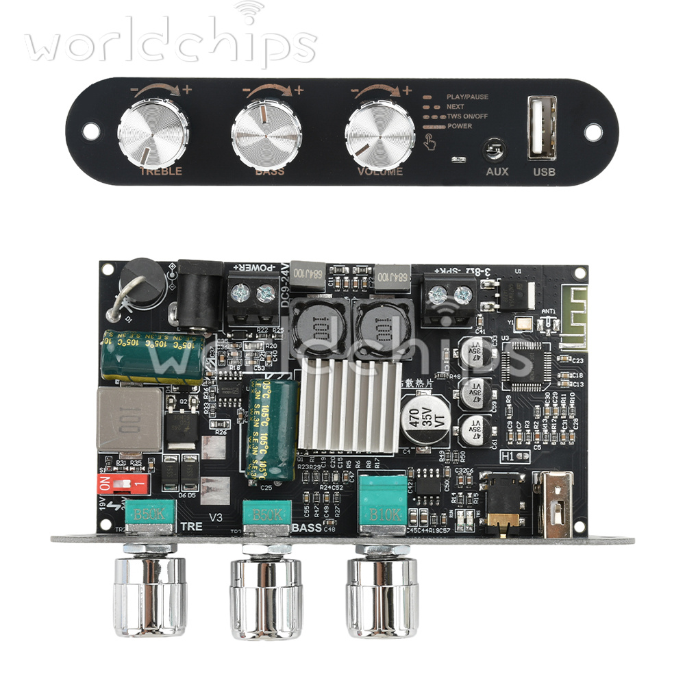 ZK-1001U 100W Mono Bluetooth Audio Power Amplifier Module Bass