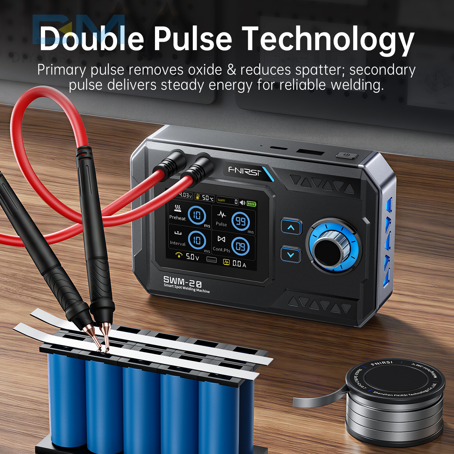 【新品未使用】SHISHIKUI MANIBO ／ NAVY FNIRSI SWM-20 Portable Spot Welding Machine DIY 18650 Battery Spot