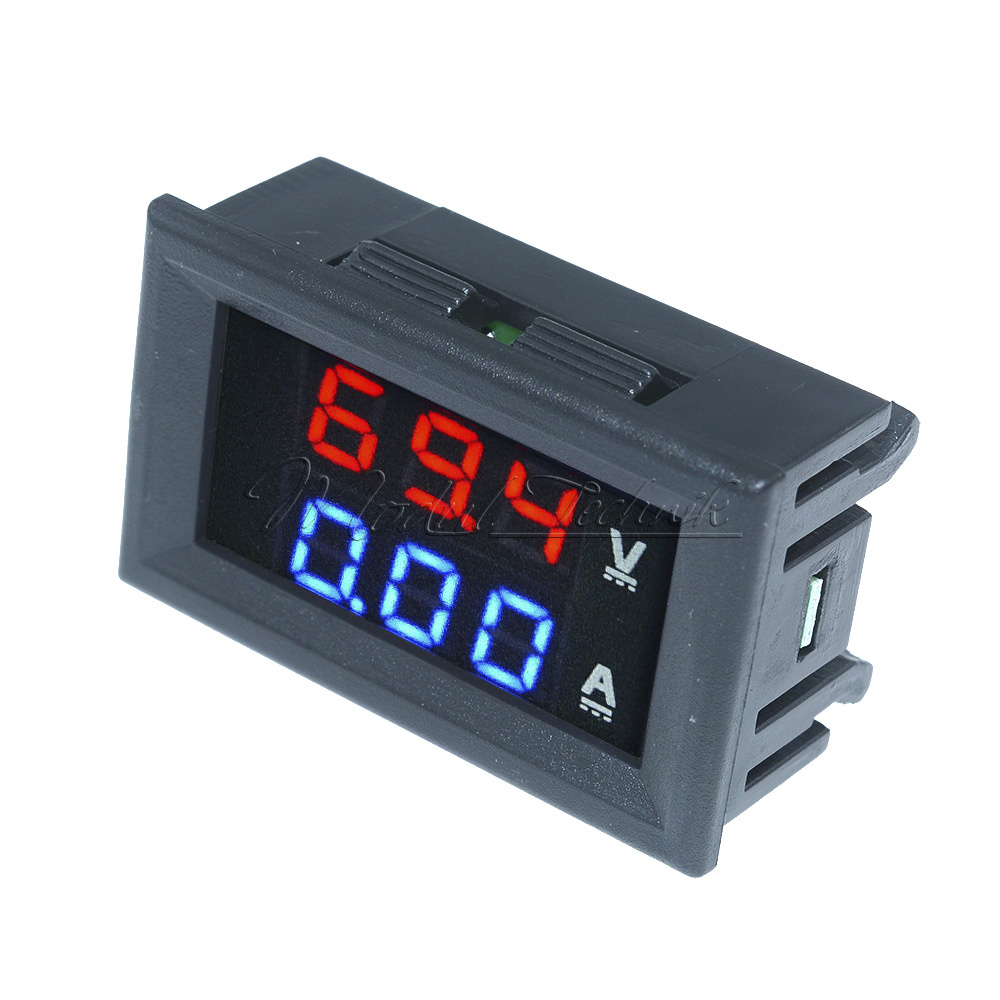 Dc 100v 10a Voltmeter Ammeter Blue Red Led Amp Dual Digital Volt Meter New Ebay 8280