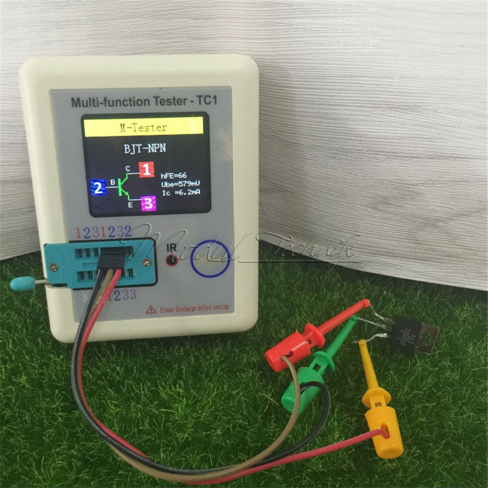 Multifunctional Transistor Tester LCRT6/TC1 NPN PNP MOSFET TFT Diode