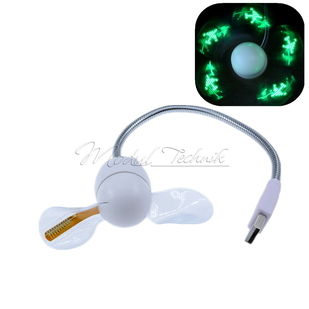 USB Digital Ventilator Programmierbar LED Schwanenhals PC Lüfter Fan