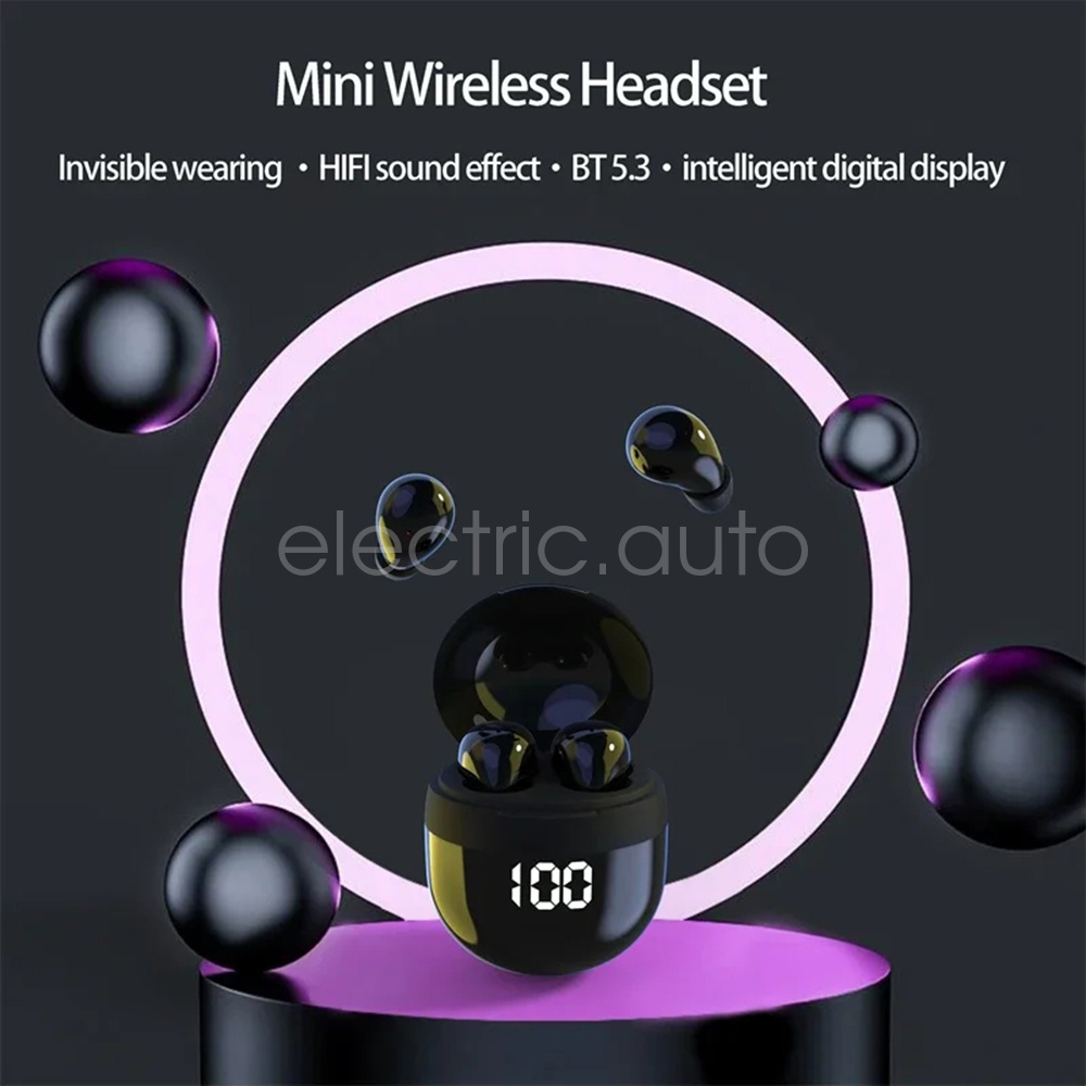 US Invisible Sleep Earbuds TWS Wireless Bluetooth Headset Waterproof Earphones_voghion.com