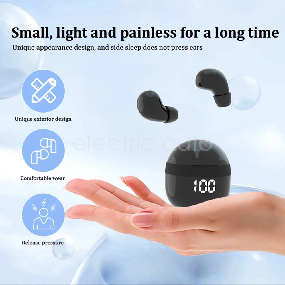 US Invisible Sleep Earbuds TWS Wireless Bluetooth Headset Waterproof Earphones_voghion.com