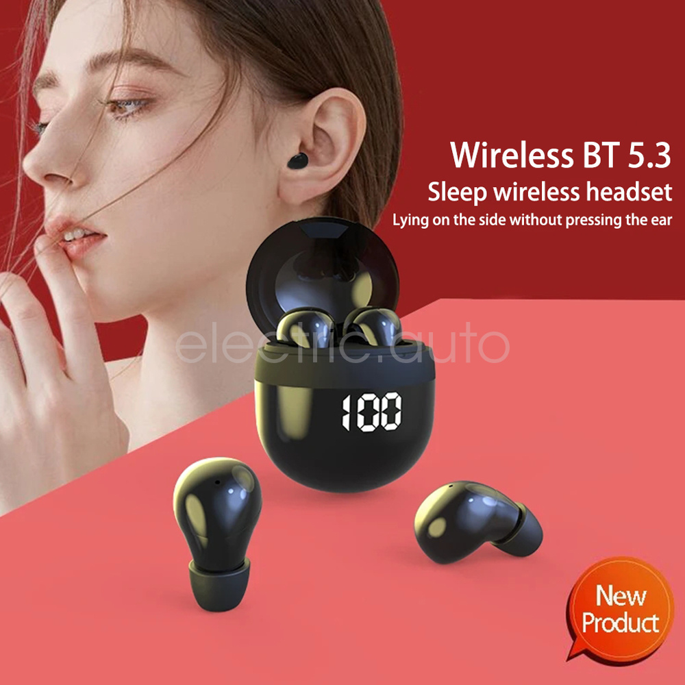 US Invisible Sleep Earbuds TWS Wireless Bluetooth Headset Waterproof Earphones_voghion.com