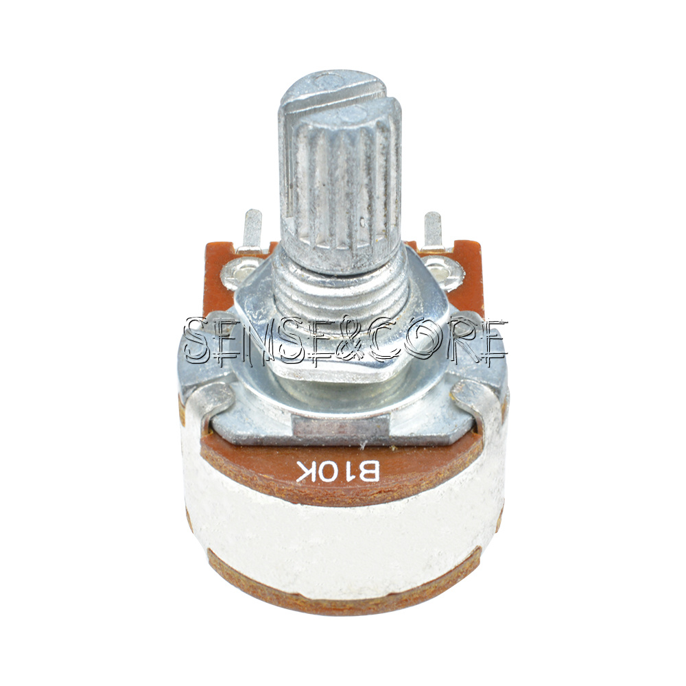 5X B10K DualStereoPotentiometer Poti Potentiometer Mit 16mm Welle