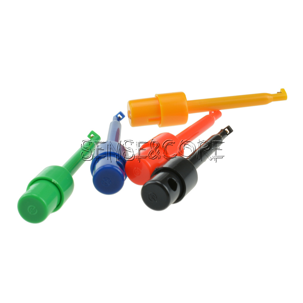 SODIAL R 2 Stueck 1m Bananenstecker zu Krolklemmen Probe Testkabel Rot k12l