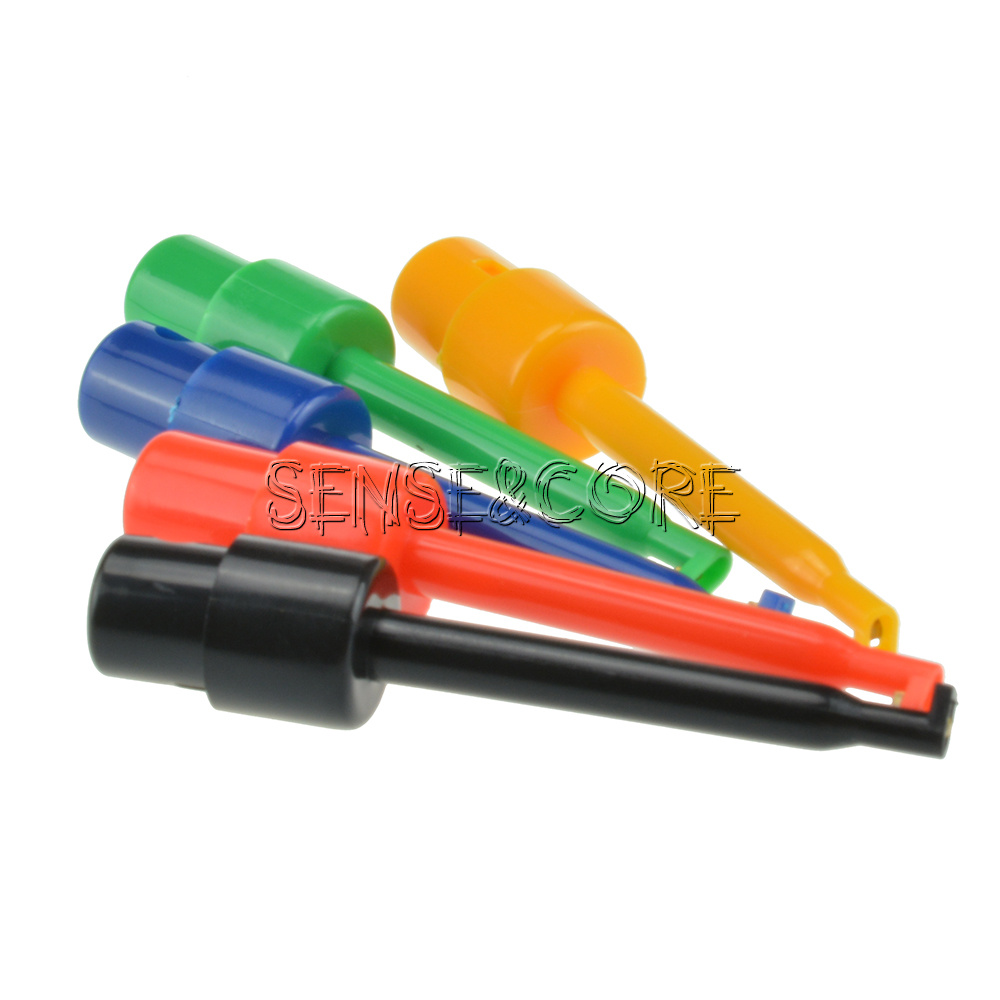 SODIAL R 2 Stueck 1m Bananenstecker zu Krolklemmen Probe Testkabel Rot k12l