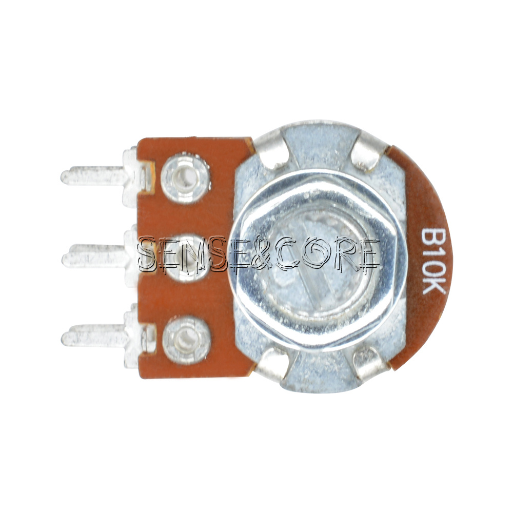 5X B10K DualStereoPotentiometer Poti Potentiometer Mit 16mm Welle