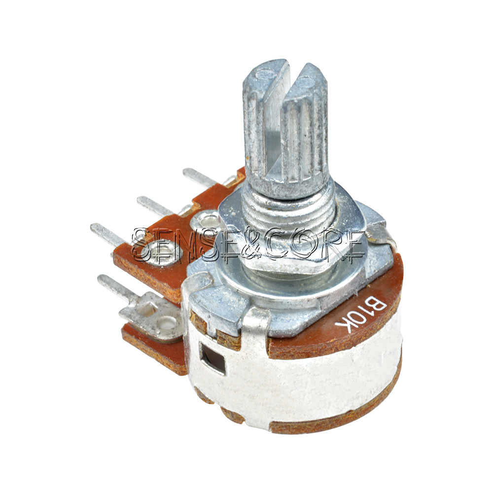 5X B10K DualStereoPotentiometer Poti Potentiometer Mit 16mm Welle