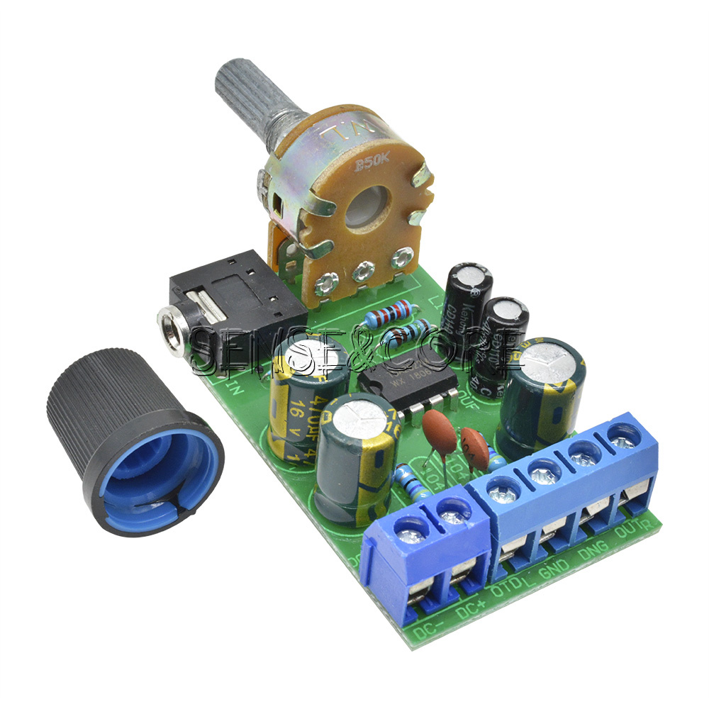 2pcs TDA2822M 2.0 Stereo Amplifier Board - Dual Channel Audio Amp, DC 1.8-12V Power, Compact Size