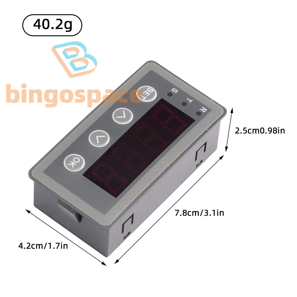 Digital Display Meter 0-10V 0-20mA 2-10V 4-20mA – Analog Input Signal Tester, DC8~25V Black