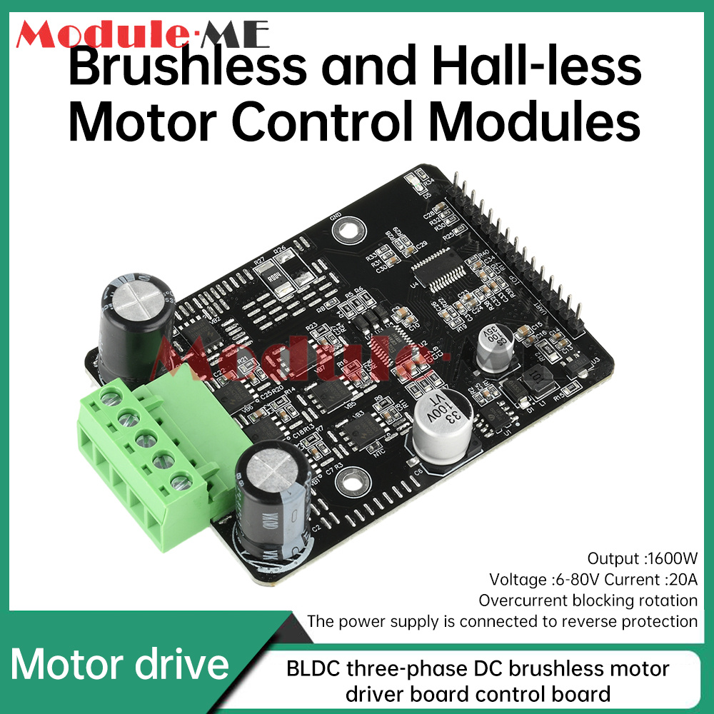 Driver Per Motore Brushless DC (BLDC) 380W – Trifase, Ingresso 6.5-50V, Regolatore Di Velocità (Nuovo)