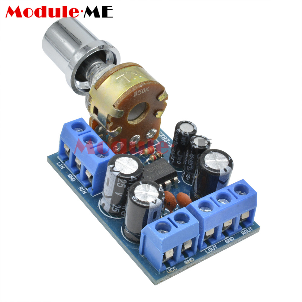 TDA2822M Mini 2.0 1W×2 Stereo Audio Power Amplifier Board DC 5V 12V CAR M