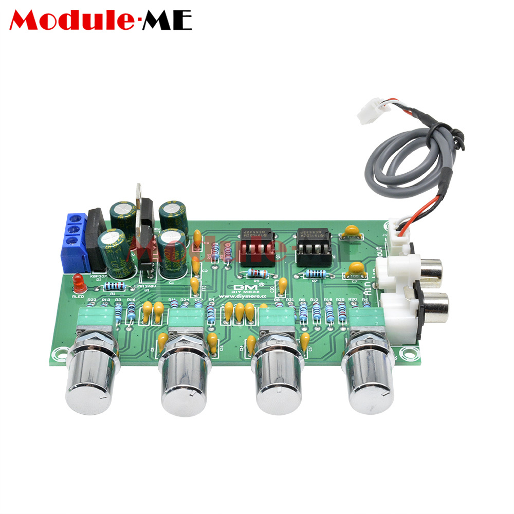 NE5532 Stereo Pre-amp Preamplifier Tone Board Audio 4 Channels