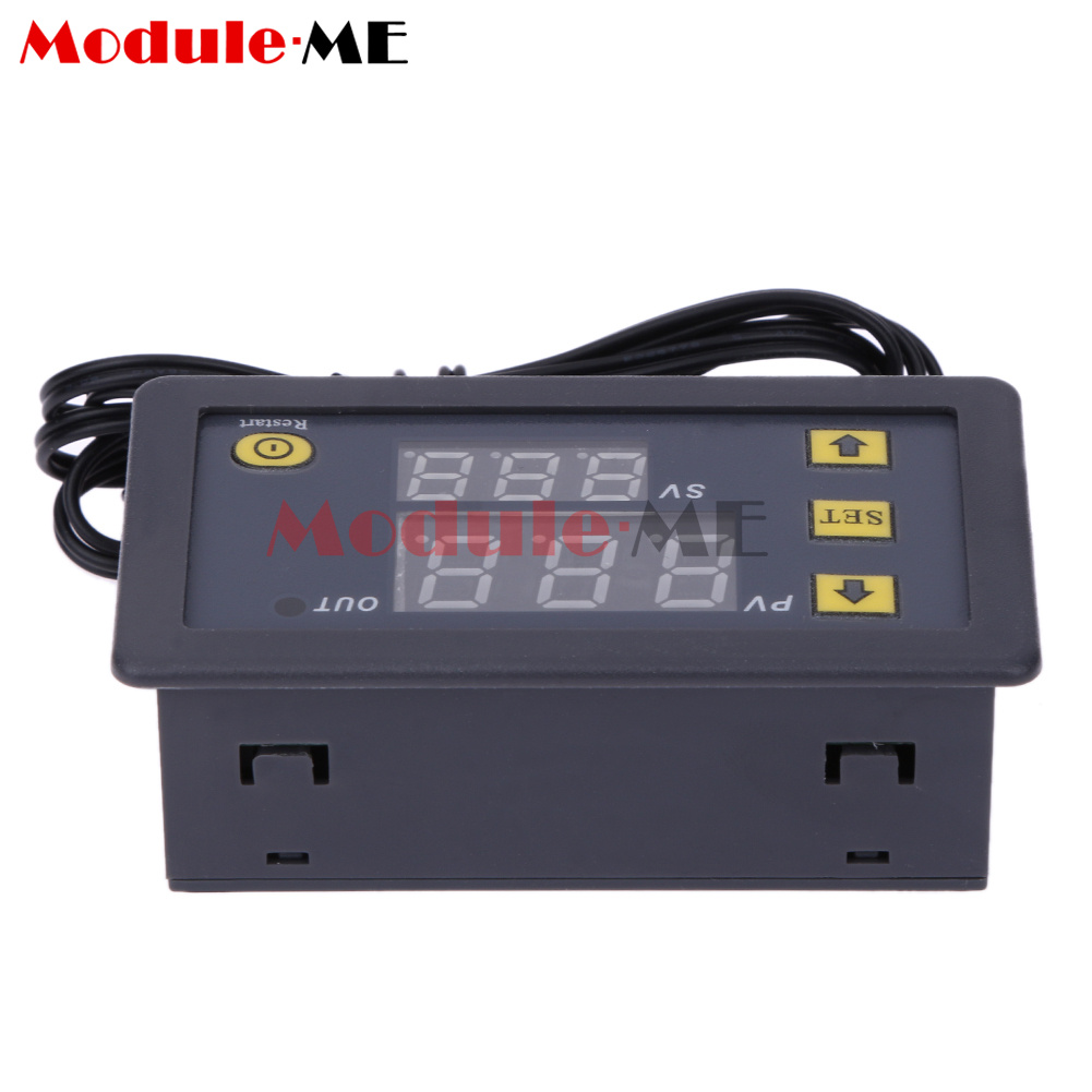 LED Digital Temperature Alarm High Precision Thermostat AC11V-220V/DC12V GR