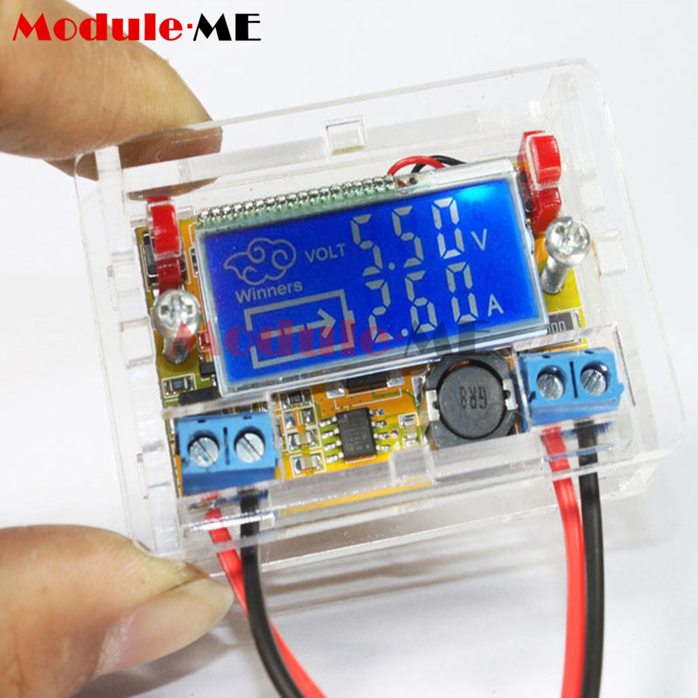 DC-DC Step Down Power Supply Adjustable Push-button Module with LCD Display