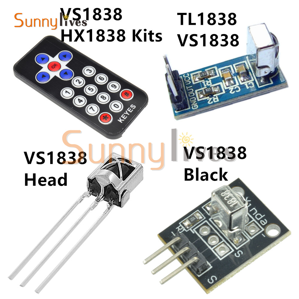 2PCS VS1838 HX1838  TL1838 VS1838B IR Receiver Remote Control for Arduino NEU