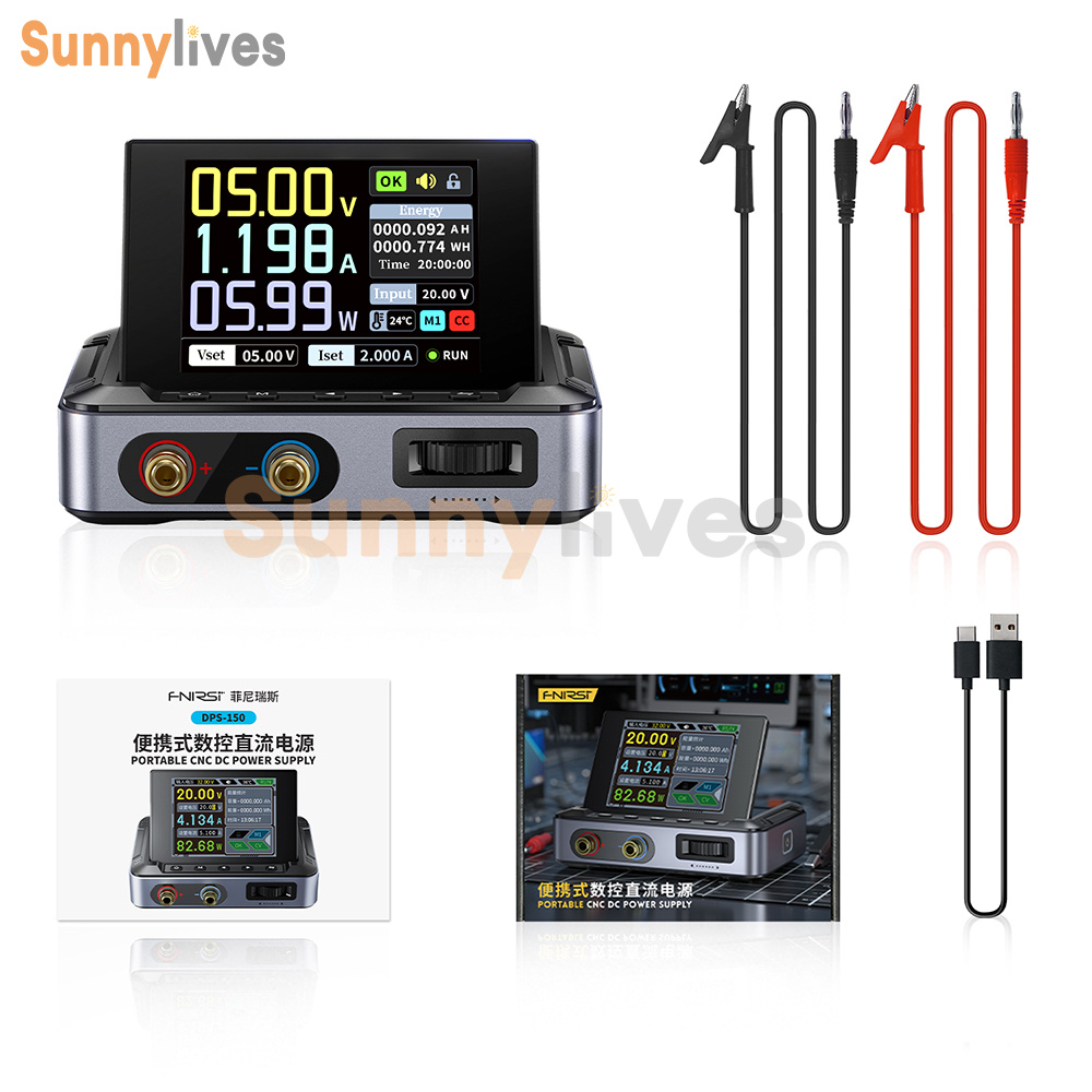 LINEAR POWER DPS500【希少品】 FNIRSI DPS-150 Portable CNC DC Power Supply 30V 5A 150W PD QC DC