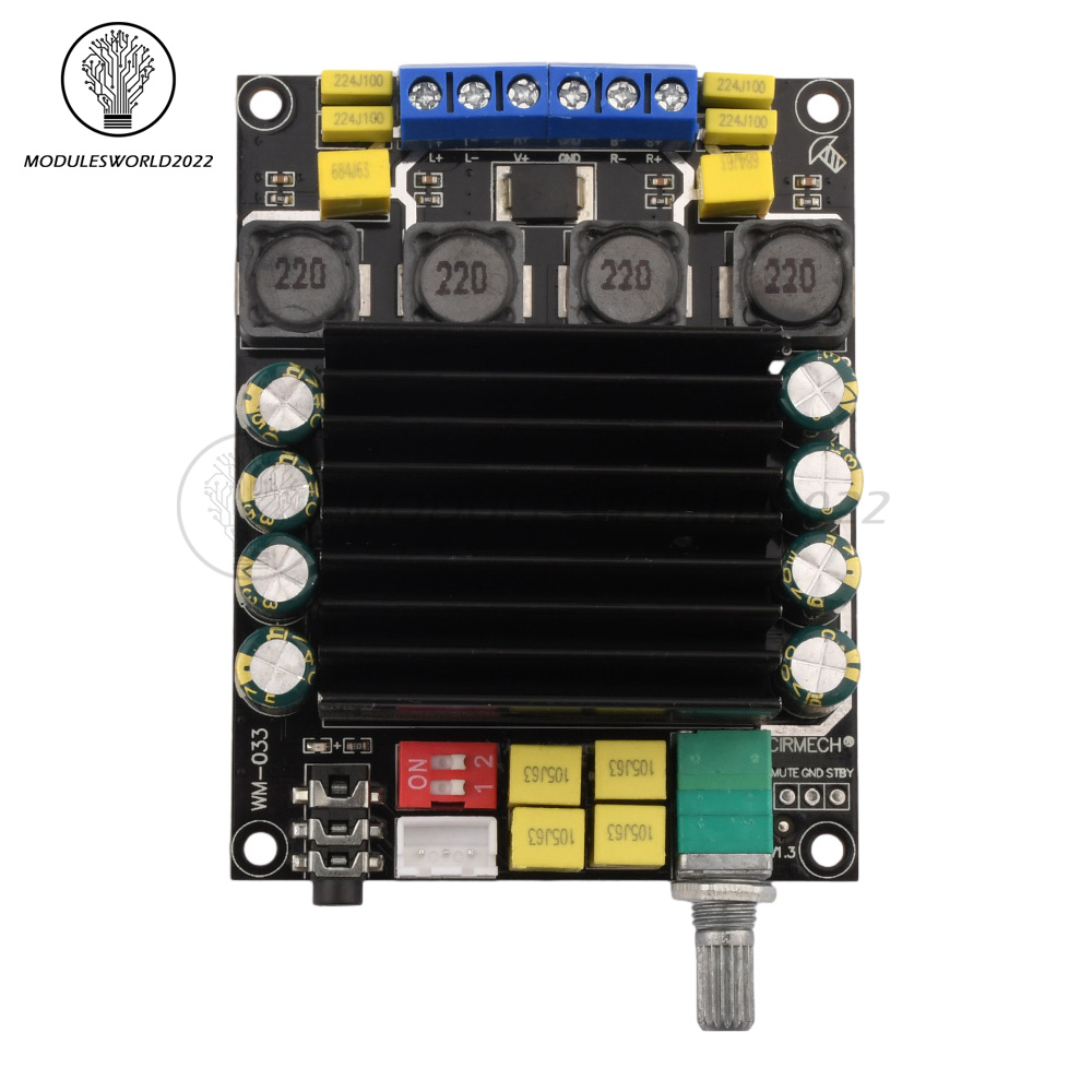 DC 12V-36V TDA7498 High-power HIFI Dual Channel Power Amplifier