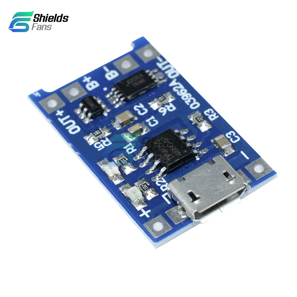 Micro USB 1A 5V 18650 Battery Charging Board Charger Module for Arduino ...