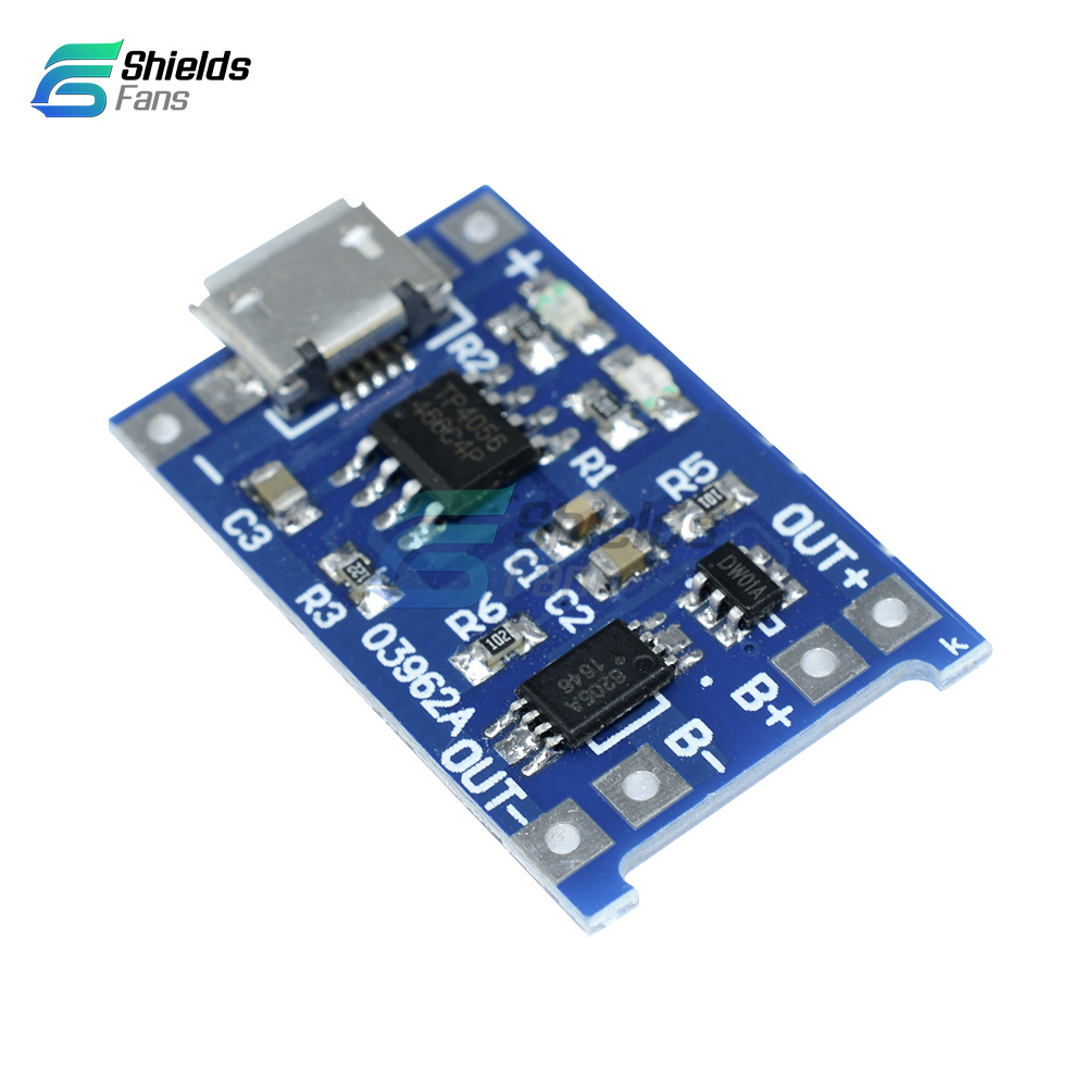 Micro USB 1A 5V 18650 Battery Charging Board Charger Module for Arduino ...