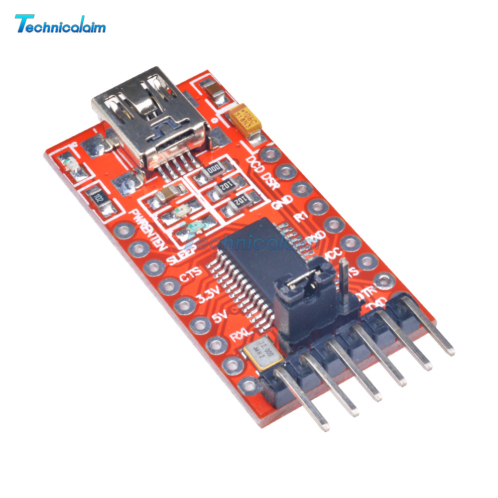 Adattatore USB A TTL FT232RL Per Arduino - Conversione Seriale 3.3V/5.5V