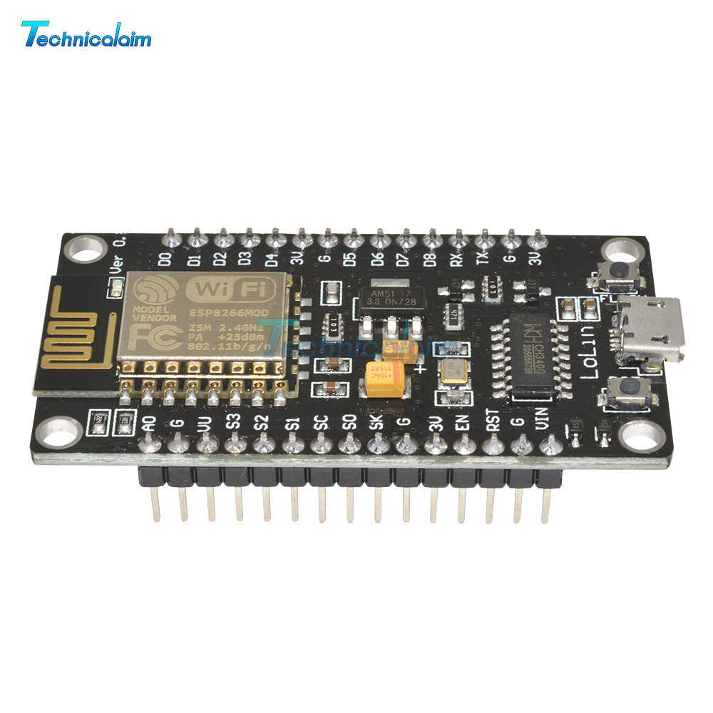 Nodemcu v3 lua wi fi esp8266 ch340 подключение датчика температуры