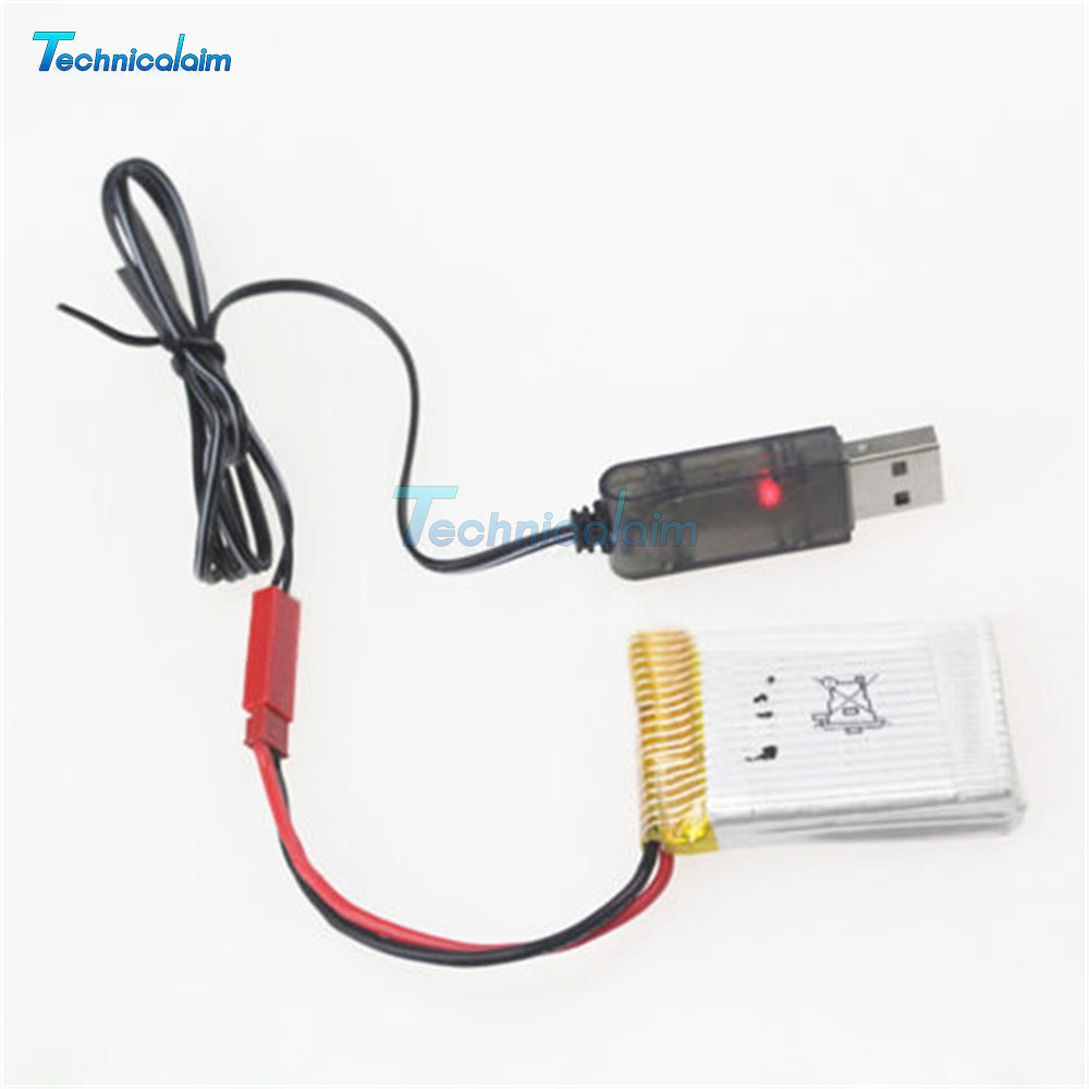 1S Lipo Lithium Battery USB Cable Charger Red JST Female Head 3.7V 500mA Output eBay