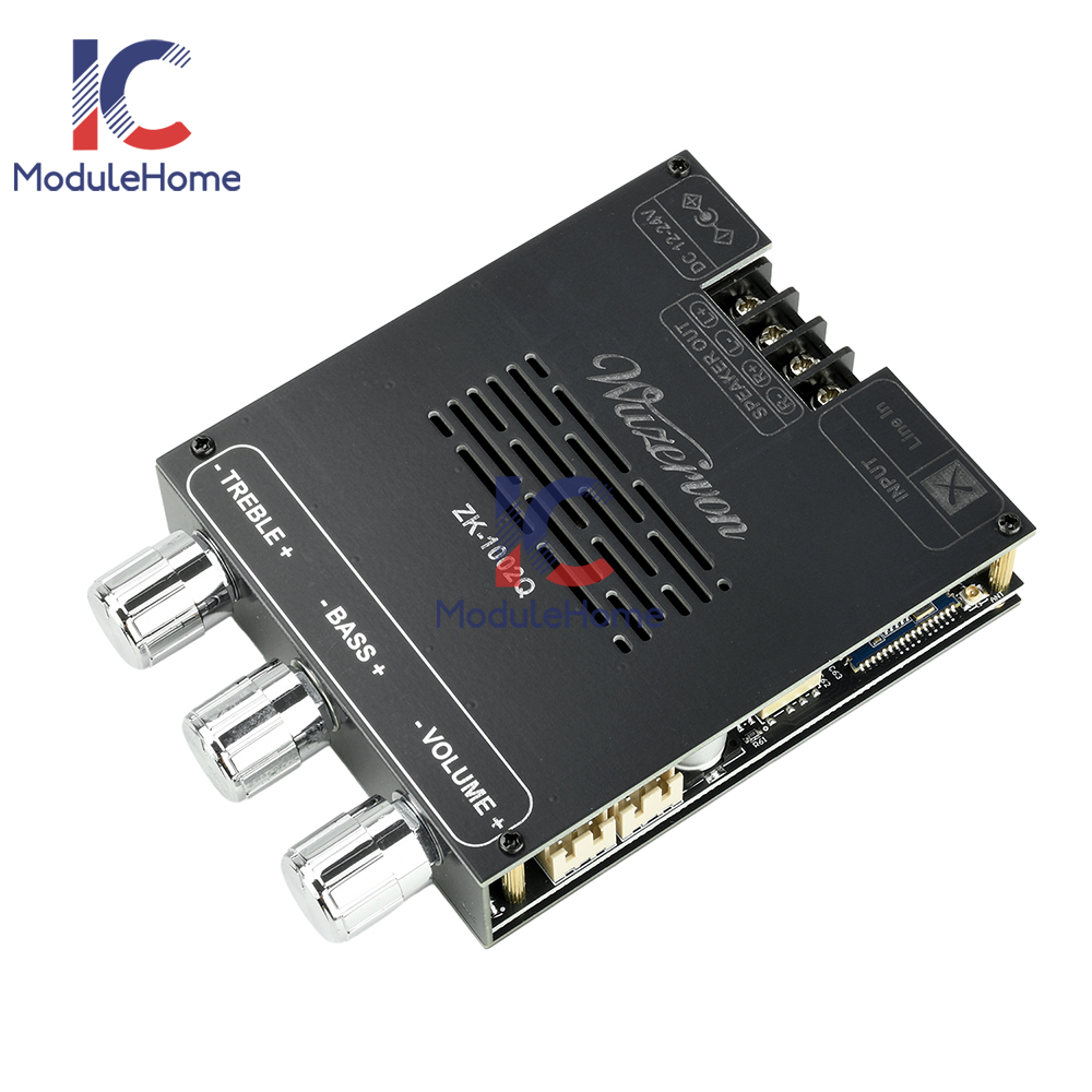 ZK-1002Q Bluetooth Digital Amplifier Board QCC3034+TPA3116 APTX