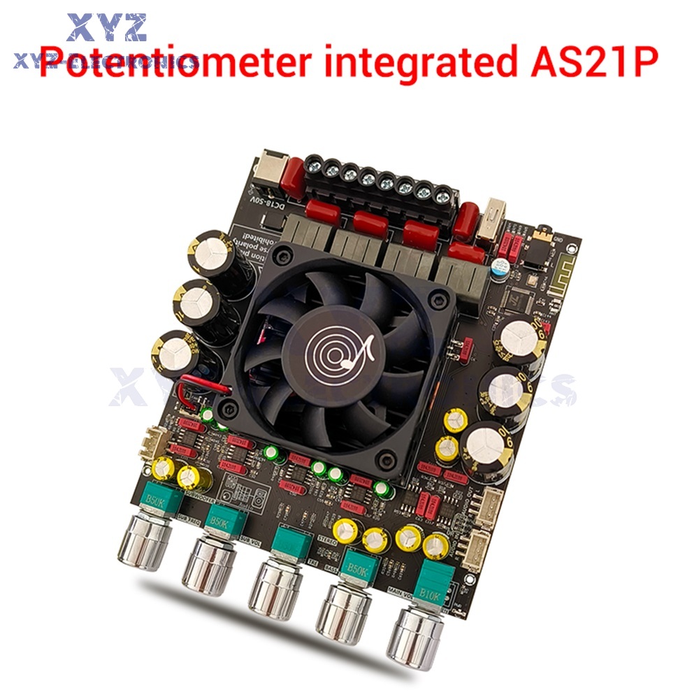 ZK-AS21P Hi-Fi 2.1 Channel Bluetooth Amplifier Board 300W+300W+