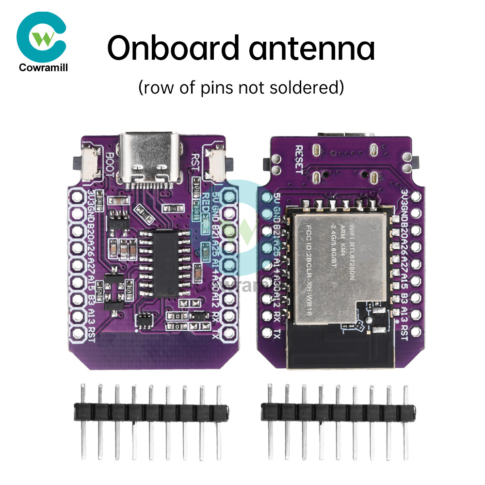 3Pcs BW16-Kit Dual-Frequency WiFi & Bluetooth 5.0 Development Boards With RTL8720DN Chip