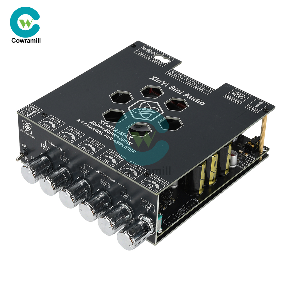 XY-HT21MAX 2.1 Channel Bluetooth Audio Amplifier Board Bass Treble